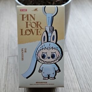 Pop Mart The Monsters Pin For Love Plush Keychain LETTER A